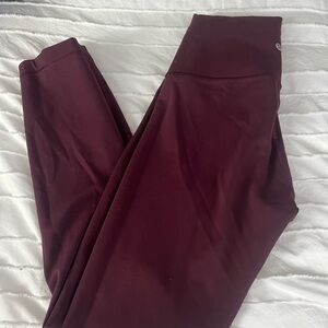 Lululemon Deep Red Yoga Pants